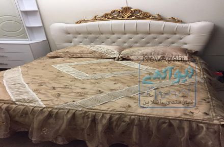 سرویس اتاق خواب سفید با کمد