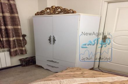 سرویس اتاق خواب سفید با کمد