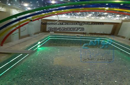 نورپردازی دور استخر